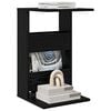 vidaXL Sidetabell Svart Eik 40 x 35 x 60,5 cm Konstruert tre