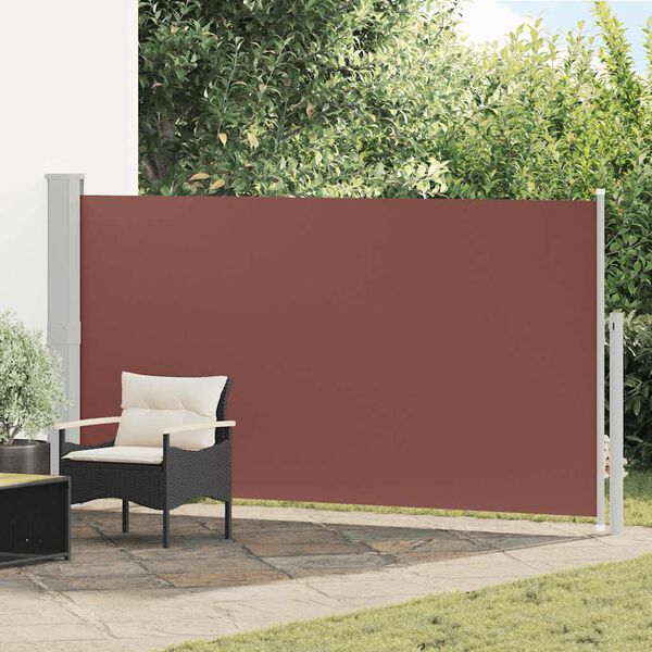 vidaXL Uttrekkbar sidemarkise 160x300 cm brun