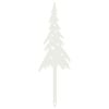 vidaXL Hage Stake 20 x 6 cm St&aring;l Hvit