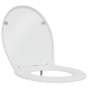 vidaXL Toalettsete Hvit 47 x 37 x 4 cm Duroplast