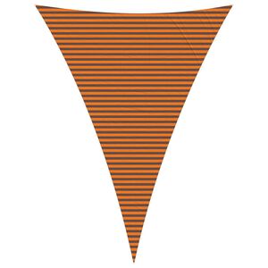vidaXL Solskygge seil Oransje og Brunt 5 x 7 x 7 m
