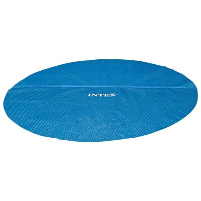 Intex Soldrevet bassengtrekk blå 348 cm polyetylen
