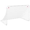 vidaXL Fotballm&aring;l hvit 122x81x81 cm st&aring;l