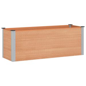 vidaXL H&oslash;ybed Brun 150 x 50 x 54 cm WPC og Aluminium