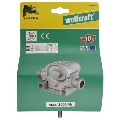 wolfcraft Drillpumpe 3000 l/t S=8 mm 2200000