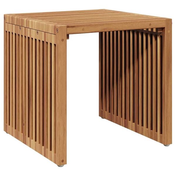 vidaXL Hagesidebord Brun 45 x 42.5 x 45 cm Heltre teak