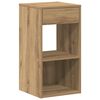vidaXL Nattbord med skuff 2 stk artisan eik 35x34x66,5 cm