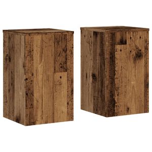 vidaXL Plantestativer 2 stk gammelt tre 30x30x50 cm konstruert tre