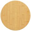 vidaXL Bordplate &Oslash;40x4 cm bambus