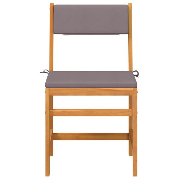 vidaXL Balkongsett med puter i heltre akasie