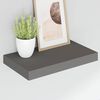 vidaXL Flytende vegghyller 2 stk h&oslash;yglans gr&aring; 40x23x3,8 cm MDF