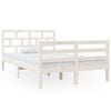 vidaXL Sengeramme hvit heltre furu 120x200 cm