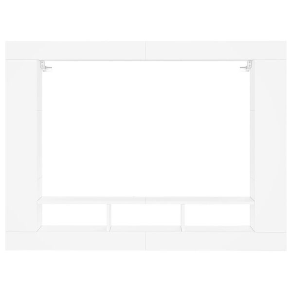 vidaXL TV-benk hvit 152x22x113 cm konstruert tre