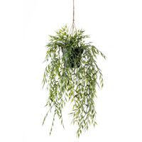 Emerald Kunstig hengende bambusbusk i potte 60 cm