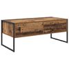 vidaXL Kaffebord med skuff Gamle tre 100 x 46 x 40 cm Konstruert tre