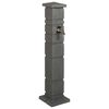 vidaXL Hage tanker Antrasitt 26 x 26 x 101 cm PE