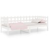 vidaXL Dagseng uten madrass hvit 90x200 cm heltre furu