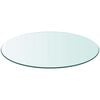 vidaXL Bordplate Herdet Glass Rund 500 mm