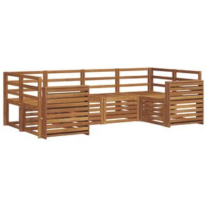 vidaXL Utend&oslash;rs sofa-sett 6 stk. Naturlig