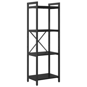 vidaXL Bokhylle 40 x 30 x 119 cm Konstruert tre Svart Eik