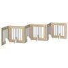 vidaXL Foldbar hundegitter med stativer 6 stk. Sonoma eik 362 cm