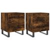 vidaXL Nattbord 2 stk r&oslash;kt eik 40x35x47,5 cm konstruert tre