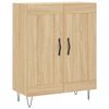 vidaXL Highboard sonoma eik 69,5x34x180 cm konstruert tre