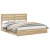vidaXL Seng med Oppbevaring Sonoma eik 180 x 200 cm Konstruert tre