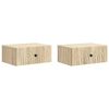 vidaXL Vegghengt Nattbord 2 stk. Sonoma eik 49 x 34,5 x 20 cm