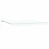 vidaXL Innvendbar Markise Hvit 500 &times; 300 cm Polyester og Metall