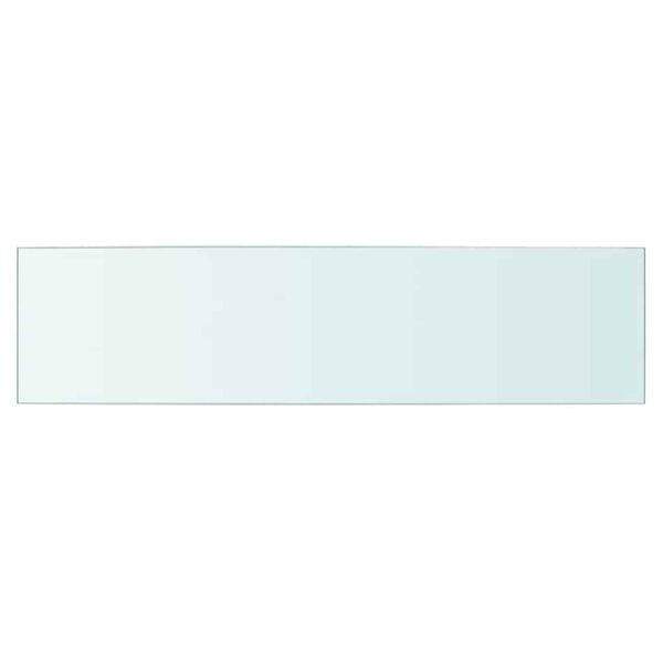 vidaXL Hyllepanel klart glass 60x15 cm