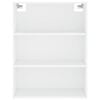 vidaXL Highboard hvit 69,5x34x180 cm konstruert tre