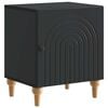 vidaXL Nattbordskap Svart 43 x 34,5 x 50 cm Konstruert tre