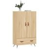 vidaXL Highboard sonoma eik 69,5x31x115 cm konstruert tre
