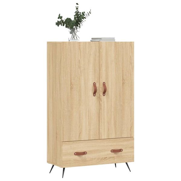 vidaXL Highboard sonoma eik 69,5x31x115 cm konstruert tre