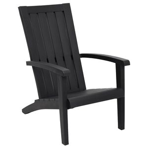 vidaXL Adirondack hagestol svart polypropylen