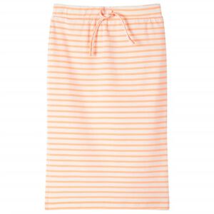 Rett skjørt for barn med striper fluorescerende oransje 92