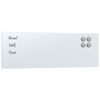 vidaXL veggmontert magnettavle hvit 60x20 cm herdet glass