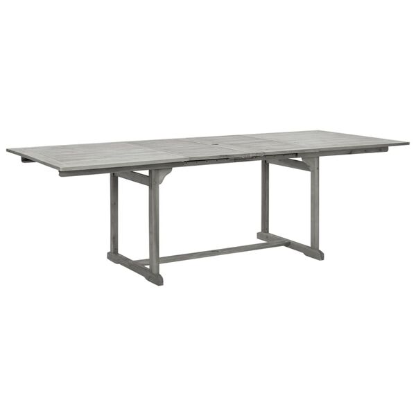vidaXL Utend&oslash;rs spisebord (160-240)x100x75 cm heltre akasie