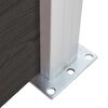 vidaXL Gjerdepanel WPC 180x186 cm svart