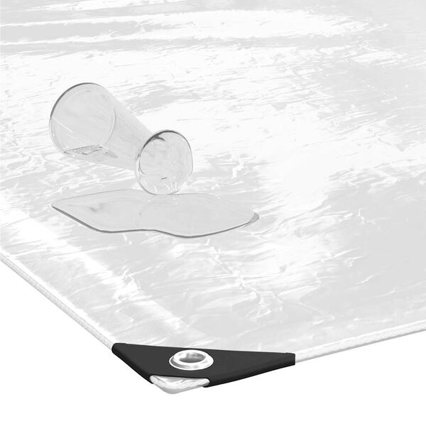 vidaXL Plantedeksel med maljer 1x8 m PVC