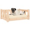 vidaXL Hundeseng 65,5x50,5x28 cm heltre furu