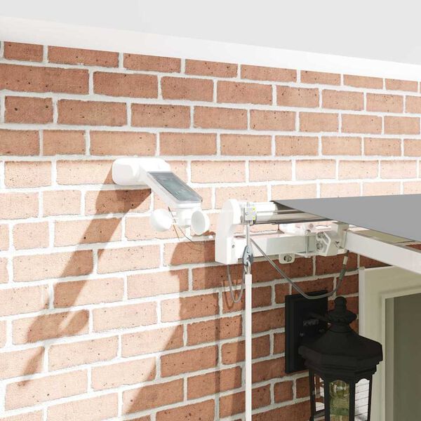 vidaXL Markise med Hvit 6 × 3,5 m Metall