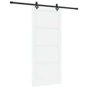 vidaXL Skyved&oslash;r ORKDAL Hvit 93 x 211 cm Massiv furu