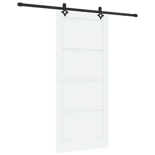 vidaXL Skyved&oslash;r ORKDAL Hvit 93 x 211 cm Massiv furu