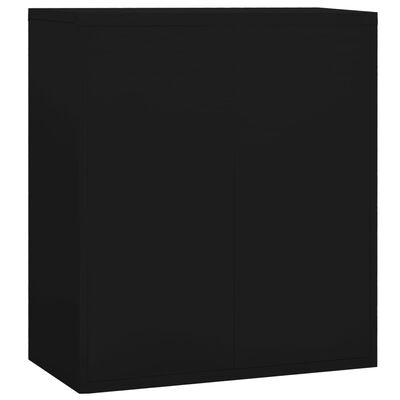 vidaXL Arkivskap 90x46x103 cm stål svart