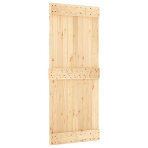 vidaXL Skyved&oslash;r NARVIK Naturlig og svart 85 x 210 cm (152,5 cm)