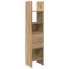 vidaXL Bokskap artisan eik 40 x 35 x 180 cm Konstruert tre