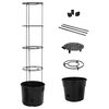 vidaXL Tomatpotte antrasitt &Oslash;39x150 cm polypropylen