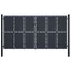 vidaXL Hageport st&aring;l 400x200 cm antrasitt